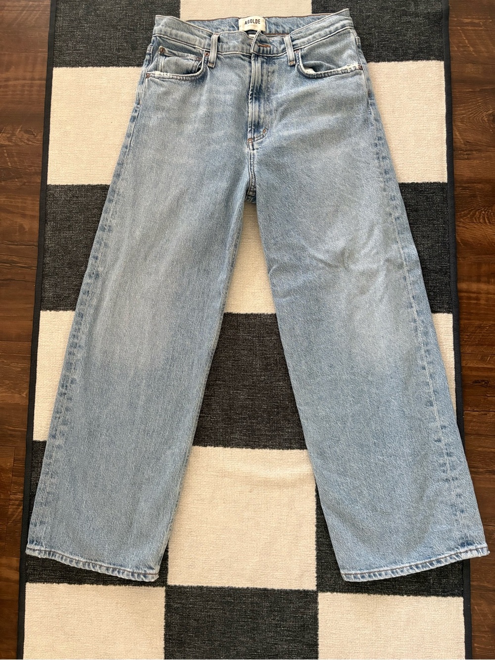 Agolde Ren High Rise Wide Leg in Groove - Picture 2 of 5
